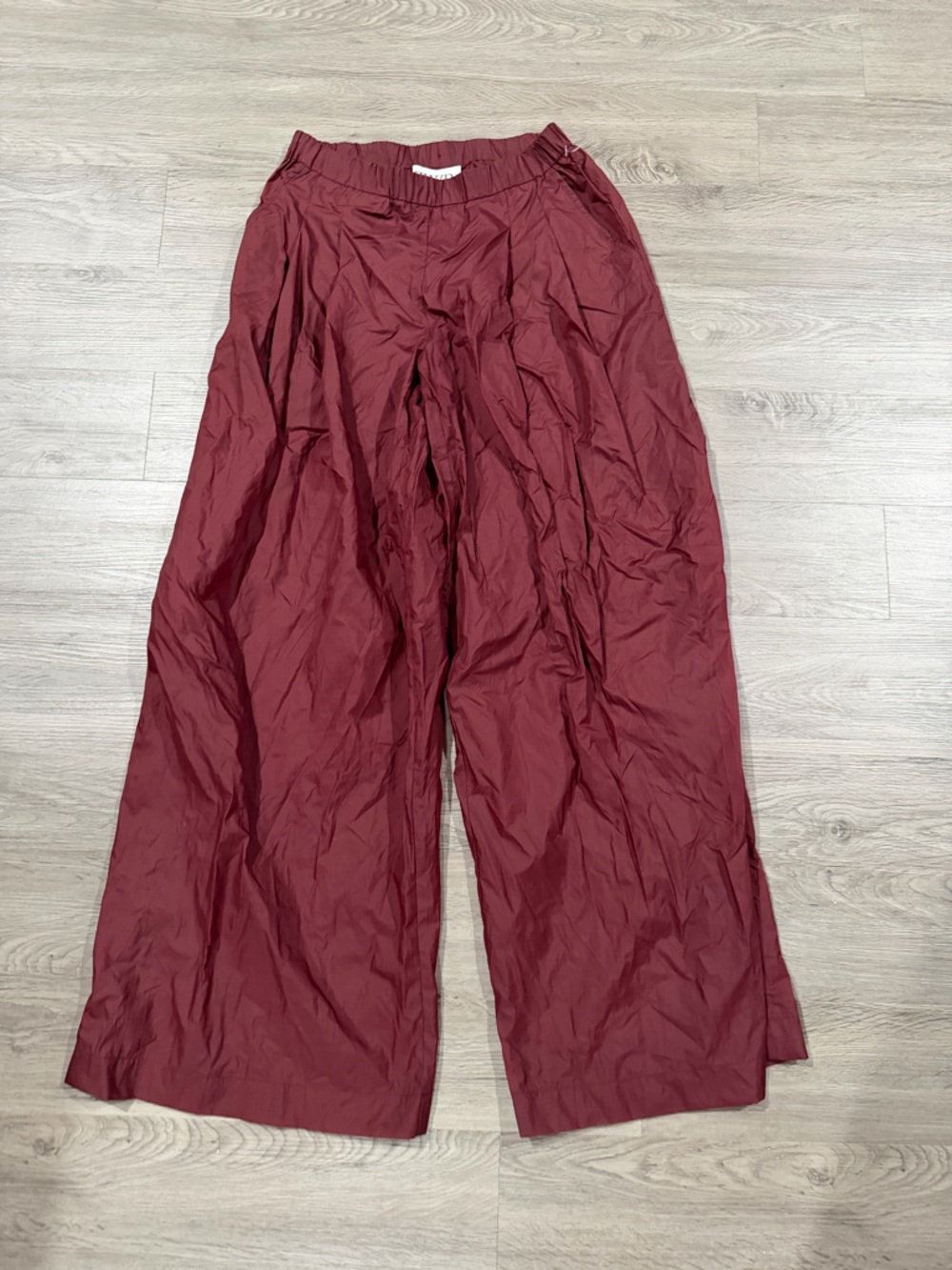 TWP Trish Wescoat Pound Wide-Leg Women’s Pants in Burgundy
